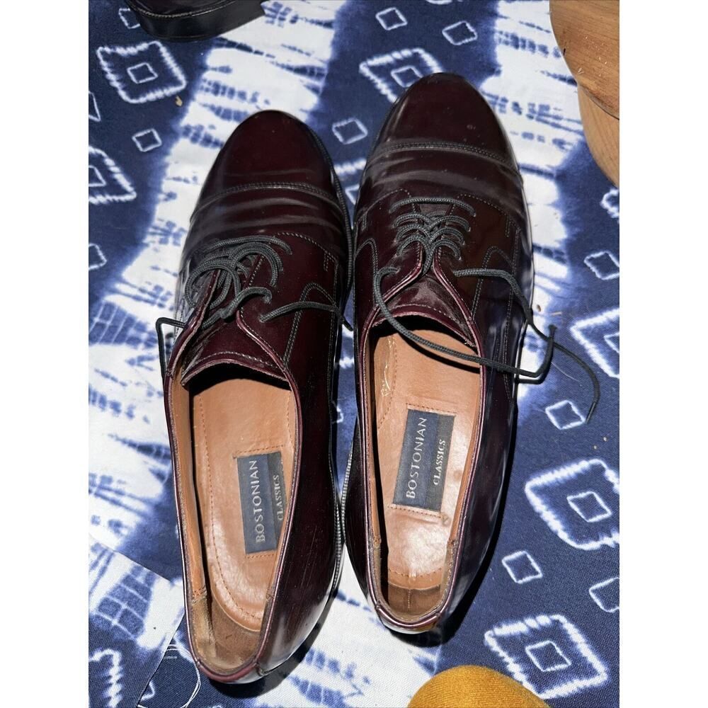 Men’s Bostonian Classics Size 11 Oxford Leather Cap Toe Dress Shoe